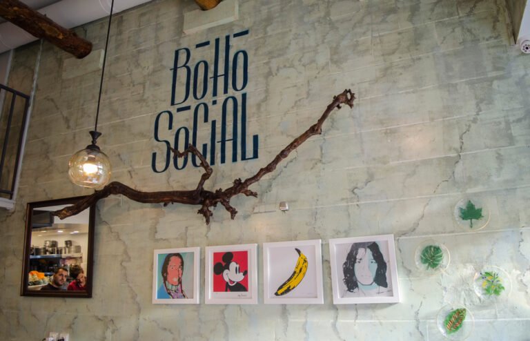 Boho Social Cafe Bistro Environmental Graphic Design And Interior Design